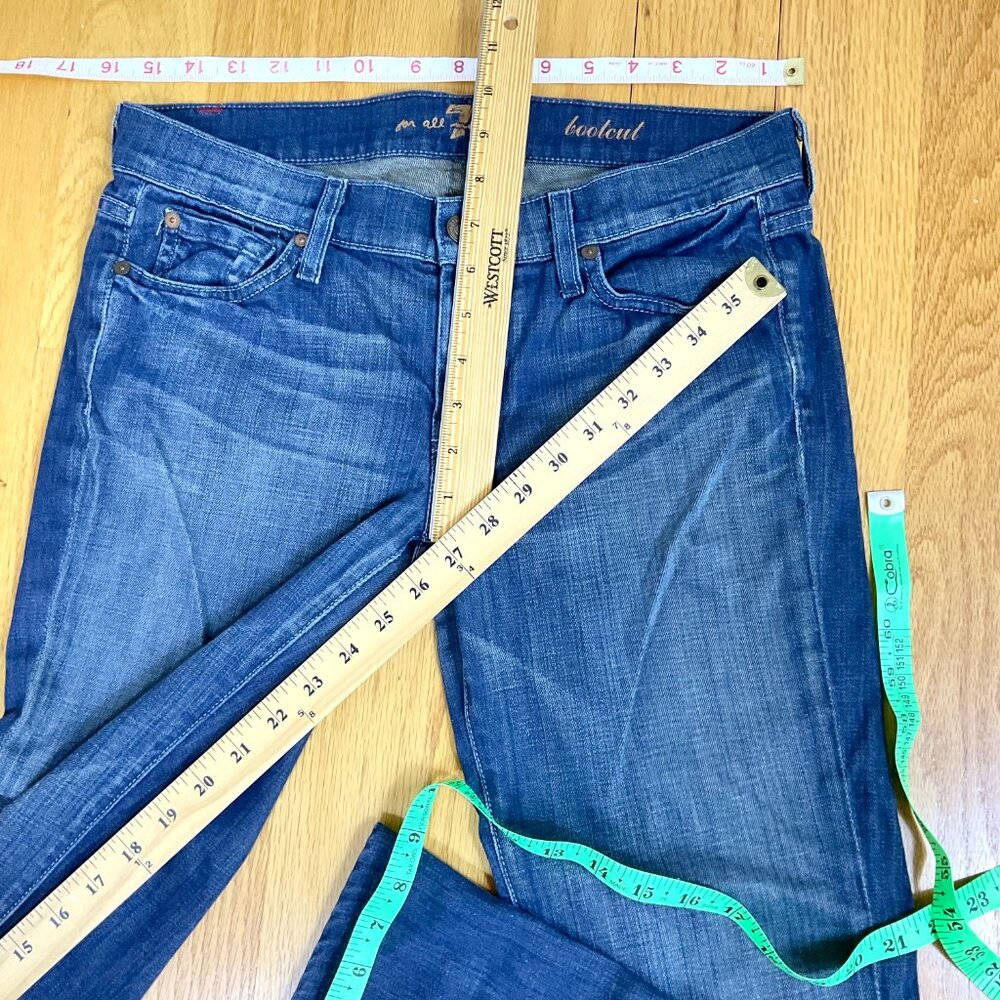 7 For All Mankind Jeans Low Rise Bootcut (28) - Picture 9 of 9